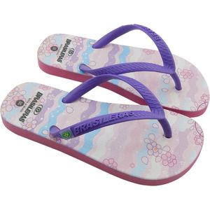 Brasileras Slippers Kinderen- Turkoois- 27/28