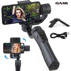 Smart-Shop Qaml F6 3 As Gimbal Handheld Smartphone Stabilisator Mobiele Telefoon Voor Actie Camera Video Record - Zwart