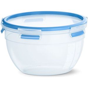 EMSA CLIP & CLOSE N1011400 Voorraaddoos Rond Container 2.6 l Blauw. Transparant 1 stuk(s)