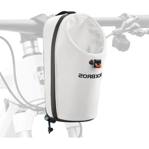 Fiets Flessenhouder Waterkoker Tas 1.5L Capaciteit - Fietsstuur Fles Carrier Tas - Gemakkelijk te Installeren - Elastische Fiets Kooi Houder Tas - Opvouwbare Fiets Elektrische Scooter