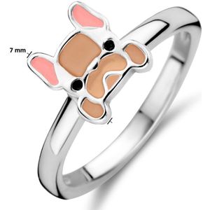 Ring Hond Zilver Gerhodineerd