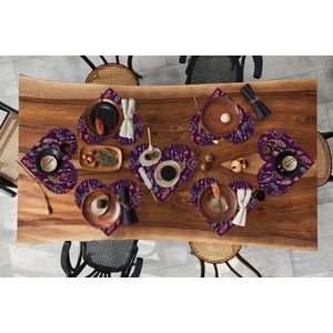 Onderleggers - Placemats - Placemats hartje - Dromenvanger - Veren - Patronen - Regenboog - Boho - 8 stuks