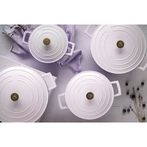 MasterClass Braadpan Lavender ø 24 cm / 4 Liter - Standaard anti-aanbaklaag