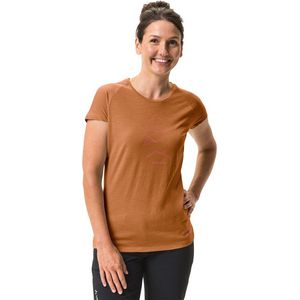 Vaude Tekoa Wool T-shirt Met Korte Mouwen Bruin 46 Vrouw