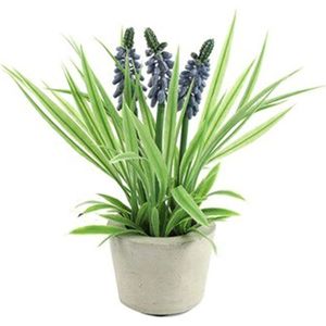 Countryfield-kunstplant-Muscari-21cm-polysteen-lavendel/groen