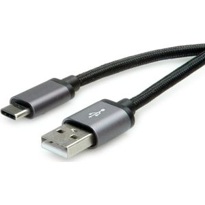 ROLINE USB 2.0 Kabel, C - A, M/M, zwart, 3 m