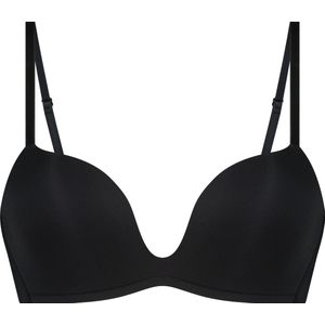 Hunkemöller Dames Lingerie Voorgevormde push-up beugel bh Deep-V - Zwart - maat A70