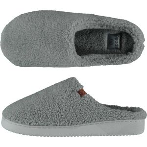 Apollo - Pantoffel Heren Teddy-Wol Grijs 45/46