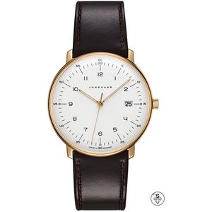 Junghans Max Bill 41/7872.02 - quartz - heren horloge - dames - vintage - goud - 38 mm - luxe - cadeautip