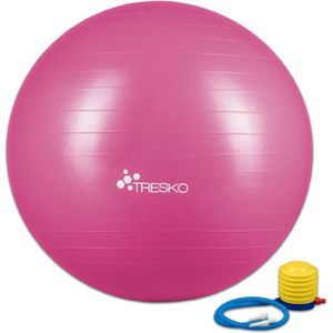 Fitnessbal met pomp - diameter 75 cm - Roze