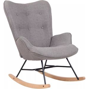 In And OutdoorMatch schommelstoel Zoe - Grijs - Stoel - Zoes - 62 x 55 cm - 100% polyester - luxe Zoe