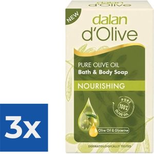 Dalan - Pure Olijfoliezeep 200 gram - 1 st.. new - Voordeelverpakking 3 stuks