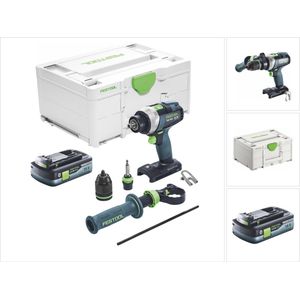 Festool TDC 18/4 I-Basic accuschroefboormachine 18 V 75 Nm borstelloos + 1x accu 4.0 Ah + systainer - zonder oplader