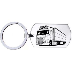 Sleutelhanger RVS - Vrachtwagen