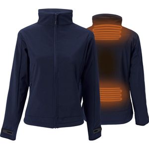 Verwarmde Softshell Jas - Slim Fit voor dames - Met extra warme fleecevoering - Rapid power technologie - blauw