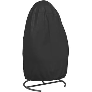 vidaXL Hoes voor hangende ei-stoel Ø 190x108 cm 420D oxford stof zwart - Hangende Ei-stoelhoes - Hangende Ei-stoelhoezen - Hoes Tuinmeubel - Afdekhoes Tuinmeubelen