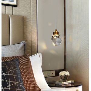 1 Crystal Hanglamp - Kroonluchter LED - Woonkamerlamp - Moderne lamp - Eetkamer Lamp