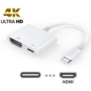 Lightning naar HDMI Adapter voor Apple - 8 Pins Lightning Power Delivery - Douxe