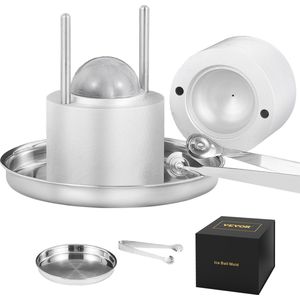 Jemaison® Ijsbalpers - Whiskey - Ijsblokjesvorm - Ijsblokjesmachine - Ijsmachines - Cadeau voor man - Ijsbal 60 mm
