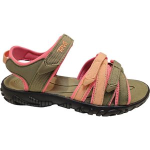 Teva K TIRRA Unisex Sandalen - Zwart/Groen/Roze - 40