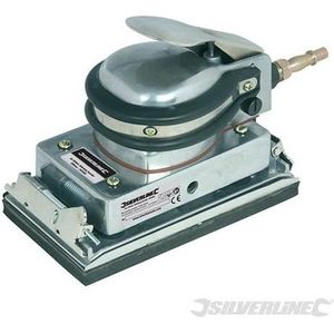 Silverline Pneumatische excentrische schuurmachine - aluminium frame - variabele snelheid - 90 x 170 x 12 mm