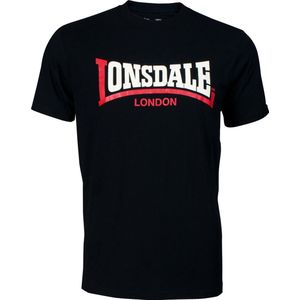 Lonsdale Classic T-Shirt Two Tone Zwart - Maat: XXL