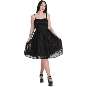 Banned - Honeymoon Flare jurk - XS - Zwart