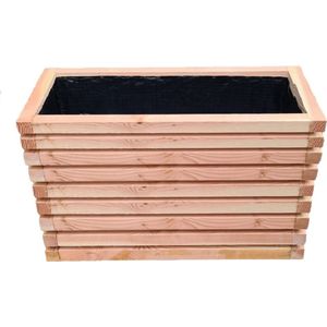 Garden & Furniture - Terrasbak - Douglas - Plantenbak - Rechthoekig - Lariks - Luxe uitstraling - 9treden - L70xB40xH58.5 - 100,80Liter