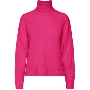 Vero Moda Daniela Ls Cowlneck Pullover Fuschia Purple FUSHIA S