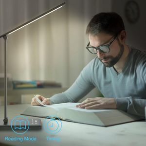 Led-bureaulamp, bureaulamp - Oogbeschermende LED Lamp - Bespaar ruimte