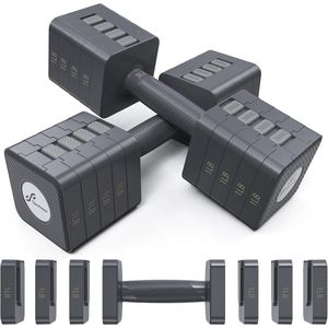 Verstelbare Dumbbells Set - 5-in-1 Gewichten voor Thuis Workouts