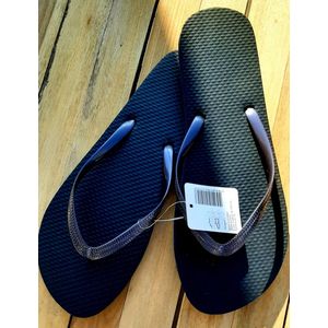 Evora teenslippers donker paars lila - 1 paar paarse slippers - maat 36/37 - flip flops - PE slipper