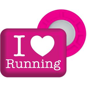 Bibbits hardloopmagneten | I love running Pink