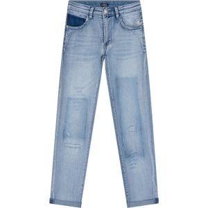 Indian Blue Jeans Blue Sue Damaged Straight Fit Jeans Meisjes - Broek - Blauw - Maat 146