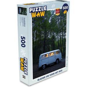Puzzel Bus - Licht - Bos - Legpuzzel - Puzzel 500 stukjes