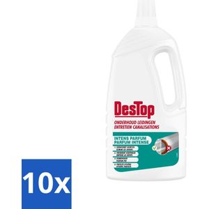 DesTop - Onderhoud Leidingen - Frisse Dennen geur - 4-in-1 Werking - 1,5L - Bulkverpakking - 10 stuks