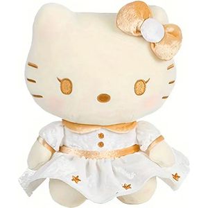 Sanrio - Hello Kitty knuffel - wit - gouden details - Kuromi - My Melody - Cinnamoroll - PomPomPurin - Pochacco - kawaii