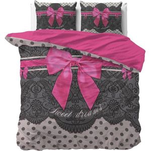 Dreamhouse Romance - Dekbedovertrekset - Lits-Jumeaux - 240x200/220 + 2 kussenslopen 60x70 - Roze