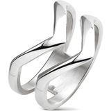 Ringen Dames - Ring Dames - Dames Ring - Dames Ring - Vrouwen Ring - Zilverkleurig - Zilveren Ring Dames - Ring Dames Zilver - Vrouwen Ring - Wing