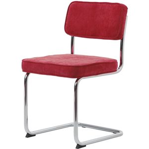 Eetkamerstoel Rupert Rood Fabric - Giga Living - Set van 4