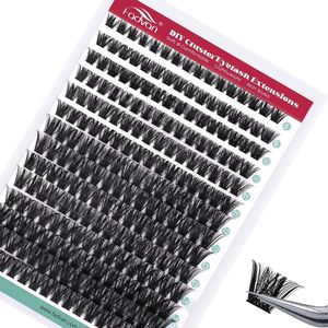 280 Stuks Individuele Cluster Wimperextensions - 100D 0.07mm D Krul Mix 8-16mm