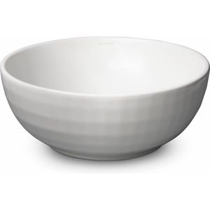 Waskom van Keramiek Mat Wit - Ronde Wastafel - Rond - Nano Coating - Hoogwaardige afwerking - 40 cm Ø