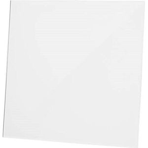 Badkamerventilator diameter 125 mm met Timer en Vochtsensor - front glanzend wit glas