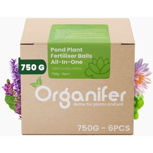 EM Vijverballen met plantvoeding (6 stuks – voor 1 jaar plantvoeding) Voor gezonde en weerbare Vijverplanten - Organifer