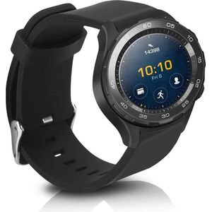 kwmobile bandje geschikt voor Huawei Watch 2 - Armband voor fitnesstracker in zwart - Horlogeband