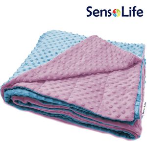 SensoLife Verzwaringsdeken voor kinderen - 7 kg - 140x200cm - Minky - Weighted blanket