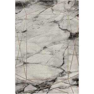 Vloerkleed laagpolig 120x170 cm - Zacht - Modern design - MARBLE by The Carpet