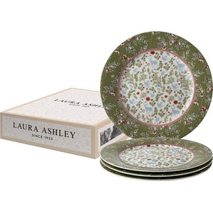 Laura Ashley Stockbridge Collectables Bordenset 4 persoons servies - Geschenkset - Ø 20 cm - Ontbijtborden