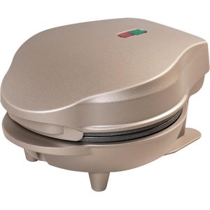 Mini Wafelijzer - 550W - Beige - Compact & Lichtgewicht - Handige Porties - Antiaanbaklaag - Snelle Opwarming - Stijlvol Ontwerp - Duurzaam & Praktisch - Voor Perfecte Wafels - Eenvoudig in Gebruik