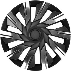 Wieldoppen TECNA-CB 14 inch CHROOM/ZWART. Set a 4 stuks (CONTROLEER UW BANDENMAAT en lees a.u.b. de onderstaande, uitgebreide tekst!)